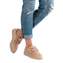 Sneakers i mocka brun 1