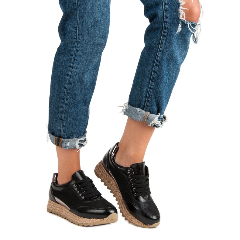 Bestelle Knutna sneakers svart 1