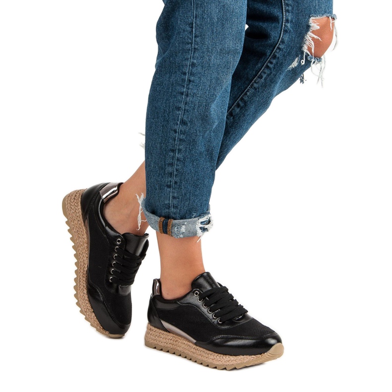 Bestelle Knutna sneakers svart 2