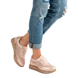 Bestelle Knutna sneakers espadrilles rosa 2