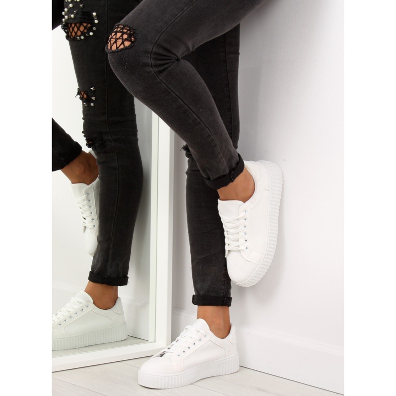 Vita AX03 Vita sneakers med hög sula 1