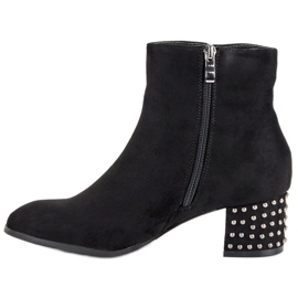 Filippo Eleganta stövlar i mocka svart 1