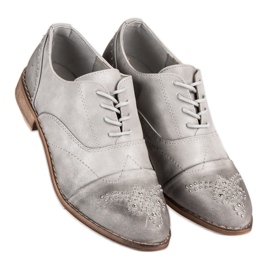 Super Me Trendiga snörskor grå 1