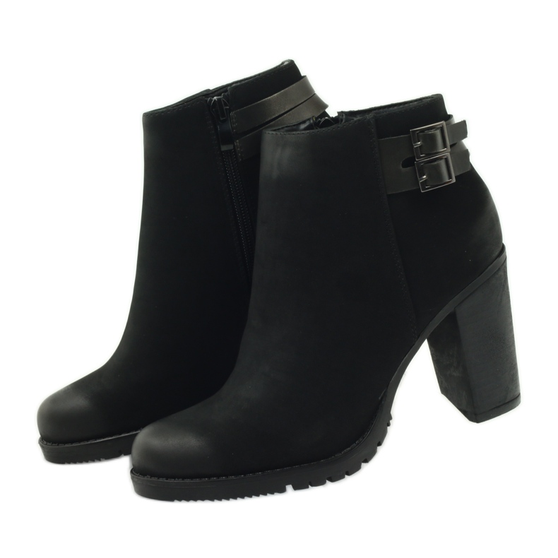 Filippo Kvinnors högklackade stövlar med 8255 spännen svart 3