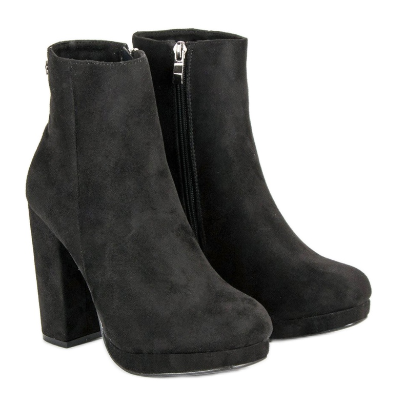 Small Swan Klassiska stövlar på stolpen svart 1