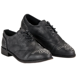 Super Me Trendiga bundna skor svart 2