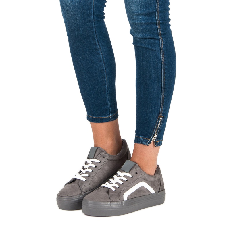 Sport Grå mocka sneakers 2