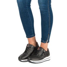 Slip-on sportskor svart 1