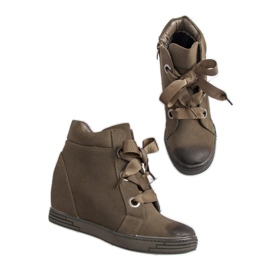 Mörkgröna VINCEZA sneakers 1