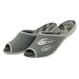 Befado damskor tofflor 254D096 tofflor grå 4