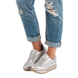 Bestelle Knutna sneakers espadrilles grå 1