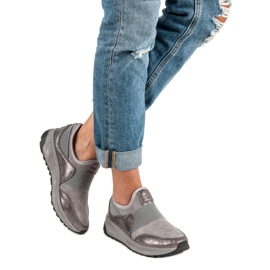 Bestelle Slip-on sportskor grå 2