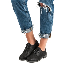 Bekväma bundna skor svart 1