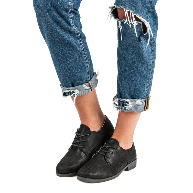 Bekväma bundna skor svart 1