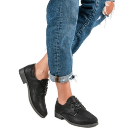 Bekväma bundna skor svart 2