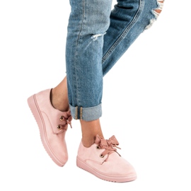 Sneakers i mocka rosa 2