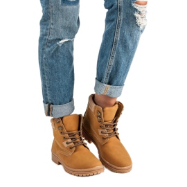 Kamelbundna vandringsskor brun 1