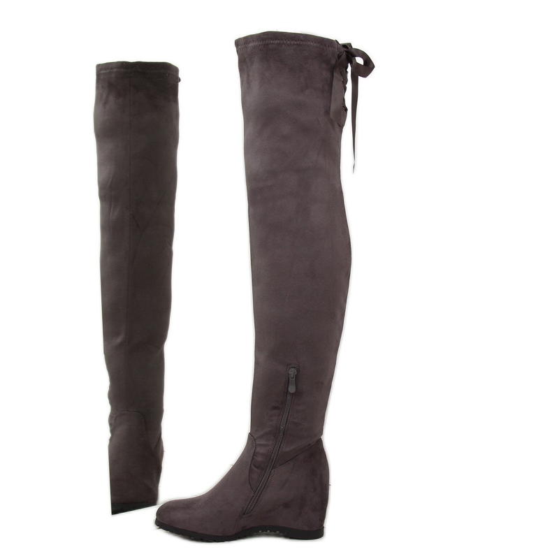 Grå Over-boots kilklackar 168-139 Grå 1