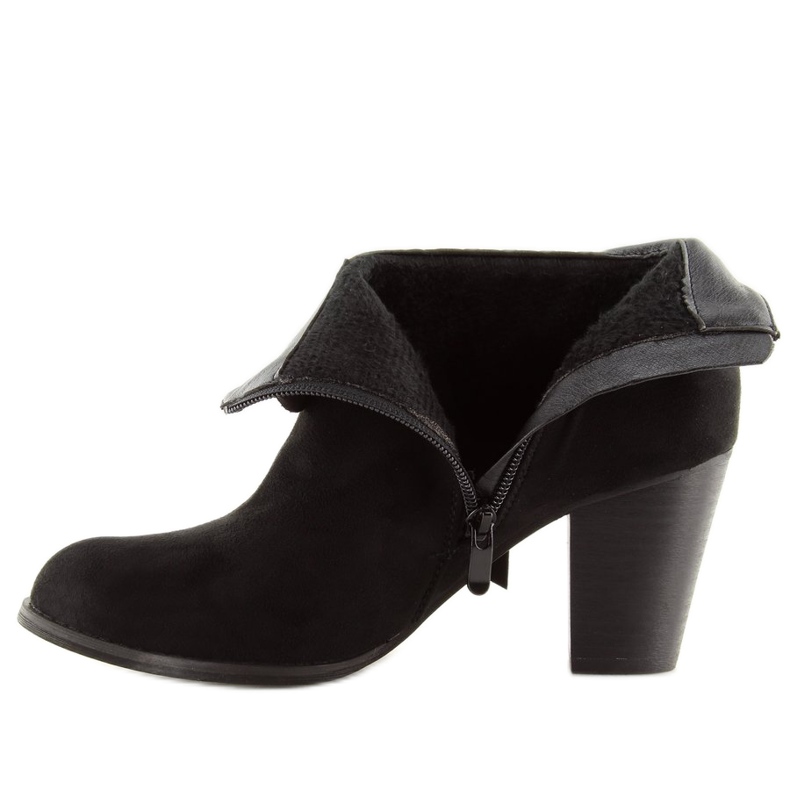 Svarta högklackade stövlar 863-GA Svart 2