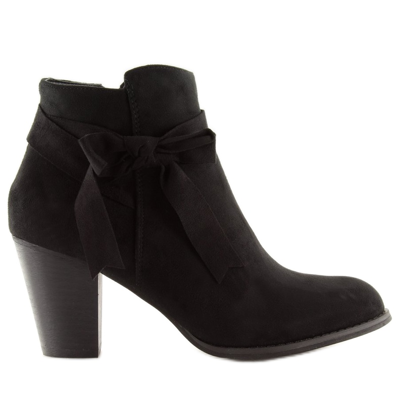 Svarta högklackade stövlar 863-GA Svart 1