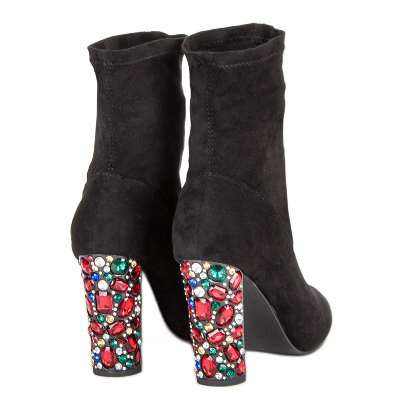 Vices Eleganta stövlar i mocka svart 1