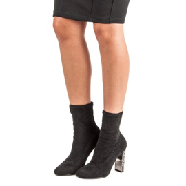 Vices Eleganta stövlar i mocka svart 1