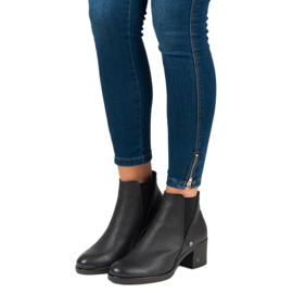 Stövlar Chelsea stövlar på hälen VINCEZA svart 1