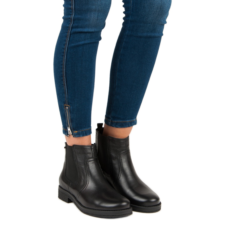 Svarta Chelsea -stövlar från VINCEZA 1