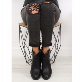 Svarta HY-54 Svarta stövlar med tjocka sulor 1