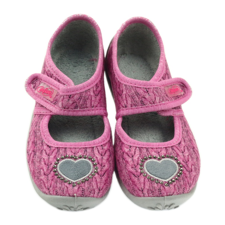 Befado barnskor ballerinas tofflor 945x325 grå rosa 3