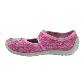 Befado barnskor ballerinas tofflor 945x325 grå rosa 2