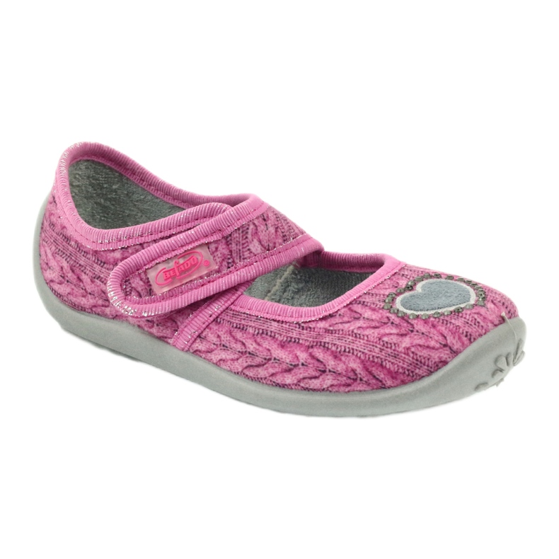 Befado barnskor ballerinas tofflor 945x325 grå rosa 1