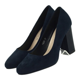 Sergio Leone Marinblå mockapumpar PB200 4