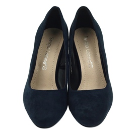 Sergio Leone Marinblå mockapumpar PB200 3