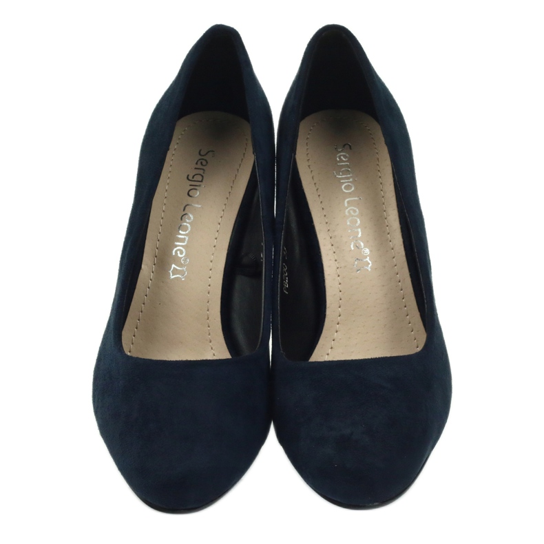 Sergio Leone Marinblå mockapumpar PB200 3