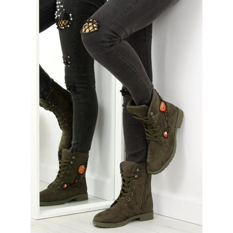 Arbetare med broderi AB-9 Army Green grön 1