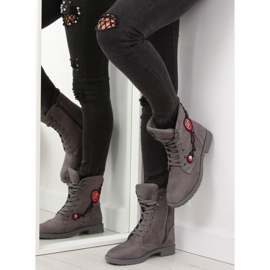 Arbetare med grå AB-9 grå broderi 1