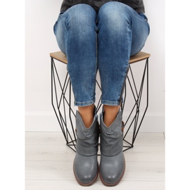 Blå kvinnors blå stövlar 640-PA Blå 1