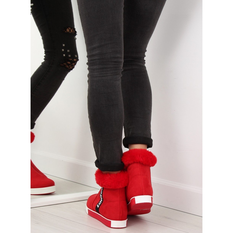 Röda ankelhöga sneakers NB252P Röd 1