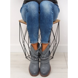 Blå kvinnors blå stövlar 815-PA Blå 1