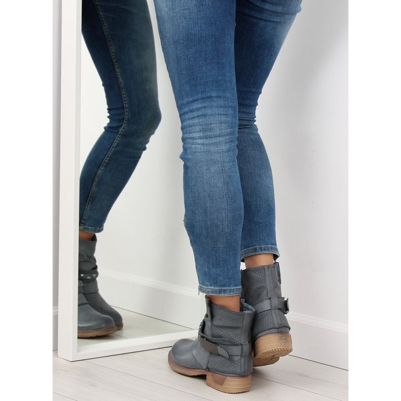 Blå kvinnors blå stövlar 815-PA Blå 2