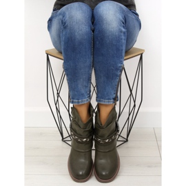 Gröna damstövlar 815-PA DK.GREEN 1