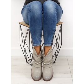 Grå Kvinnors grå stövlar 815-PA Grå 1