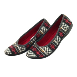 Velour tofflor norskt mönster Adanex mångfärgad 4