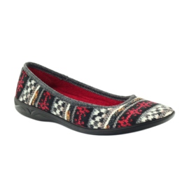 Velour tofflor norskt mönster Adanex mångfärgad 1