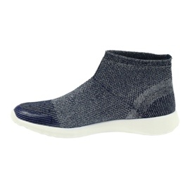 American Club Kvinnors sportskor 17044 Navy Blue/Silver blå 2