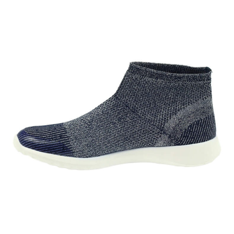 American Club Kvinnors sportskor 17044 Navy Blue/Silver blå 2