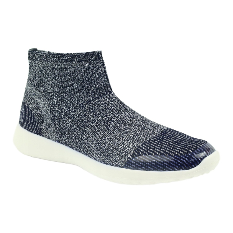 American Club Kvinnors sportskor 17044 Navy Blue/Silver blå 1