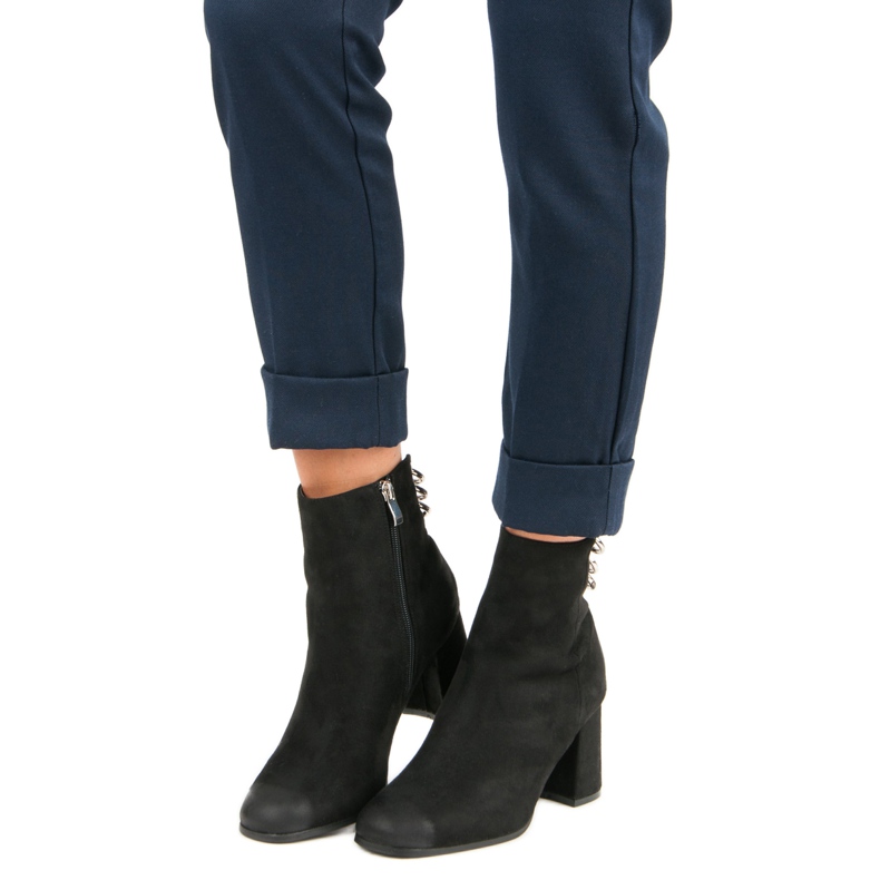 Snygga stövlar på VINCEZA -stolpen svart 1