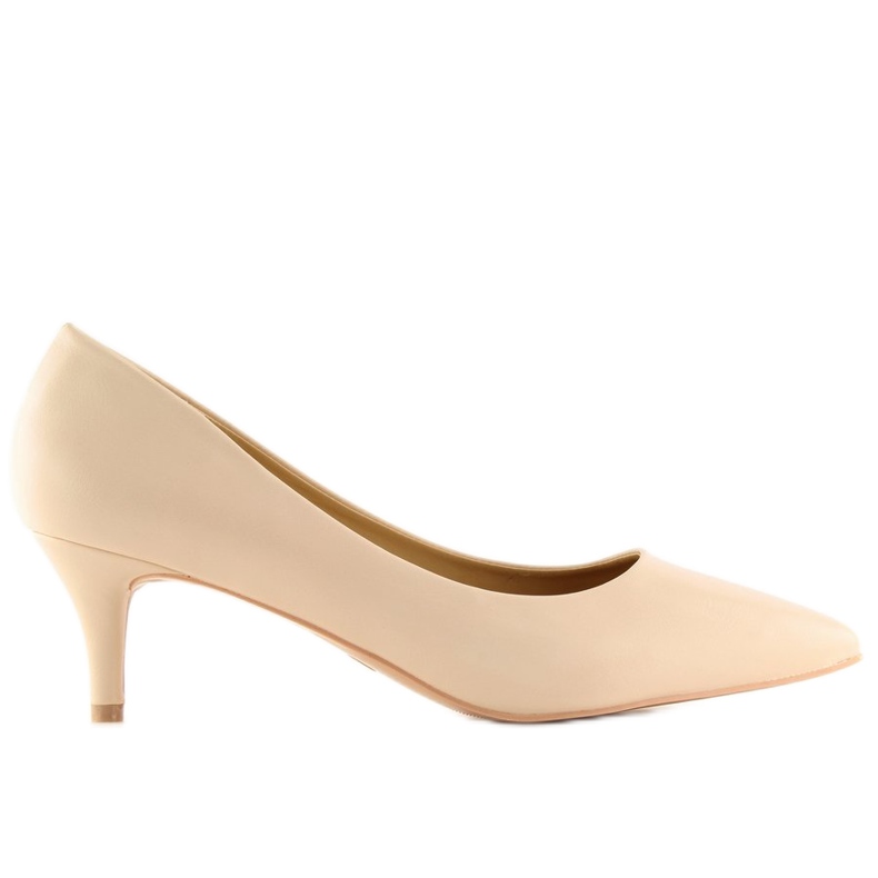 Lågklackade pumps beige 123-3 Beige 2